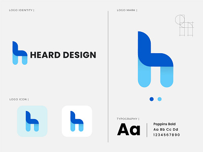 heard design logo presentation brand design brand identity developer logo h logo h logo design logo identity logo mark logodesign logos persional logo design webdeveloper webdeveloper logo design