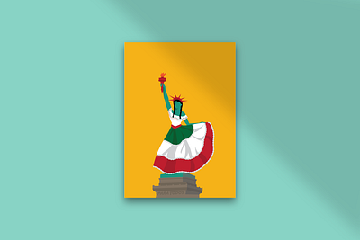 Libertad concept art illustration lady liberty libertad para todos poster poster art poster design spanish statue of liberty