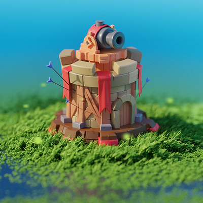 Tower Defence 3d illustrations blender blendermarket cartoon colorful design dribbble game art gameart gamedesign games illustration lowpoly lowpolyart mobilegames sticker stickers tower towerdefence vector