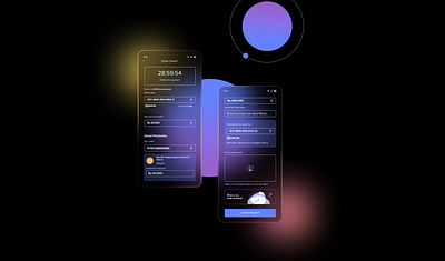 Redesin Stockbit Apps black blurred blurred background blurry clean design clean ui daliy ui dark mode dark ui investment redesign stockbit