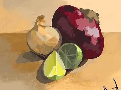 Veggies illustration procreate still life