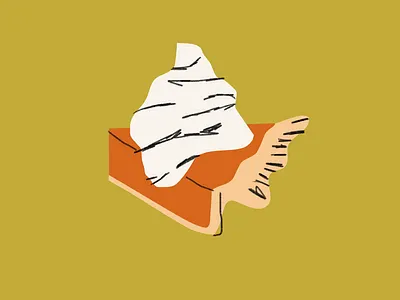 Pumpkin Pie art color design dessert dinner drawing food holiday holidays illustration leah schmidt leahschm leahschmidt line party pie pumpkin pumpkin pie whip cream yum