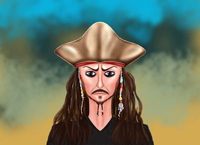 Piratе art avatar creative creative design design drawing illustration man pirate procreate