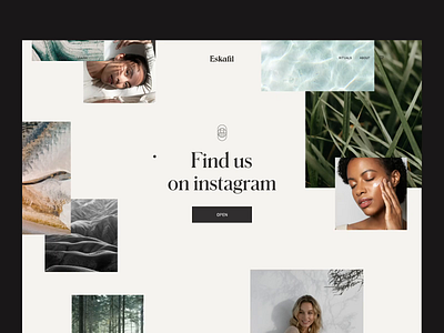 Eskafil Web Design coming soon design effect feed inspiration instagram interaction interface juste landing lithuania moodboard navickaite page parallax photo skincare ui vilnius web