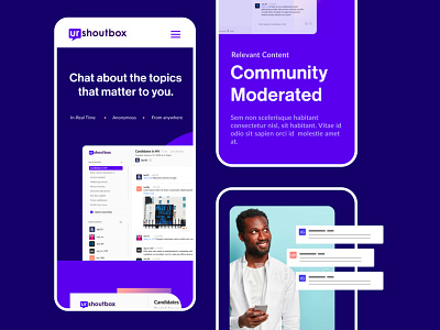 Urshoutbox Mobile Web mobile ui website