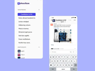 Urshout Box Mobile App mobile app user experience userinterface