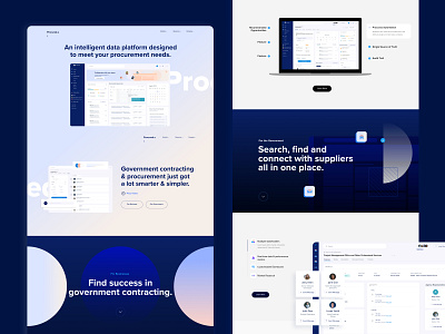 Procurement Management Platform Website procurement user experience user interface website