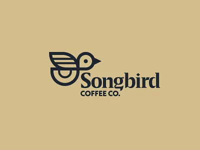 Songbird Coffee Co. branding icon logo vector
