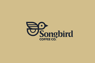 Songbird Coffee Co. branding icon logo vector