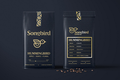 Songbird Coffee Co. branding coffee design iconography logo packaging vector