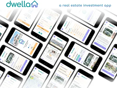 dwella Real Estate UI Design real estate real estate app ui ui design visual design