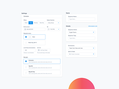 UI Elements analytics choose dashboard date datepicker dropdown field field notes fields form form design form field forms saas schedule selector settings sleect strategy ui