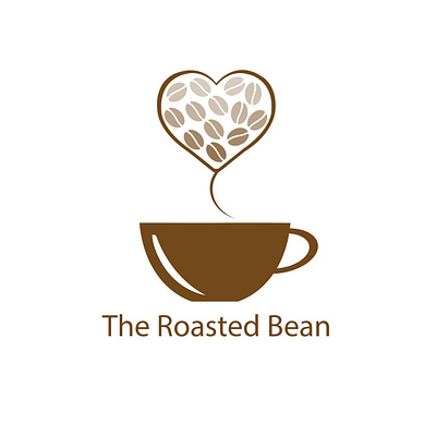 The Roasted Beans brand identity branding icon logo logo art logodesign logomaker logomark minimalist minimalistic