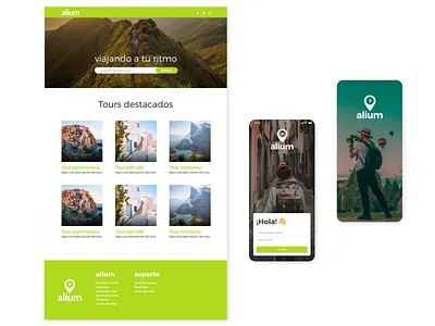 Proyecto alium design figma logo ui ux web