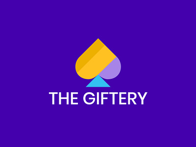 The Giftery - branding brand identity branding chennai gift shop graphic design icon icon design identity design illustration logo logo unit minimal mnemonic playing card playing cards souvenir spade ui ux vector