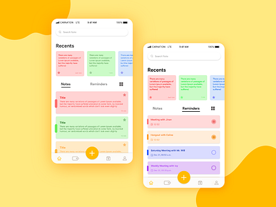 Note Apps (Google Keep Redesign) adobe illustrator cc clean design graphic design mobile mobile app mobile design mobile ui note app ui ui design ui ux uidesign uiux ux ux ui