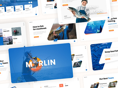 Marlin Fishing - Pitch Deck/Presentation deck design fishing google slides infographic keynote layout pitch pitchdeck powerpoint powerpoint template pptx presentation slides template templates