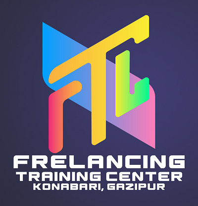 FTC logo design ftc gradient graphicdesign illustration isometric logo photoshop typography ui vector