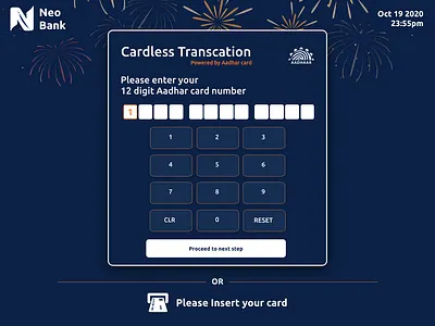 When ATM accepts aadhar card aadhar bank card india ui ux