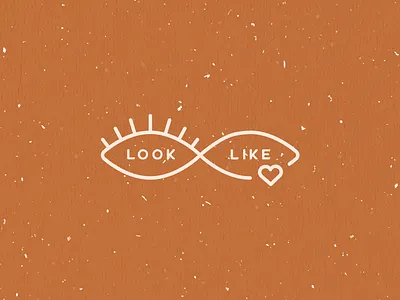 Look&Like eye graphic heart infinite infinity like linear linear design logo logo design logotype logotype design look simple logo
