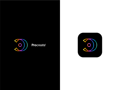 ProCreate App Icon appicon ios app monogram procreate