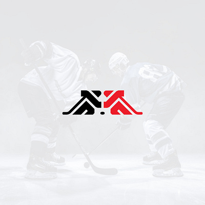 Hockey rivals clean hockey hockey logo hockey mask hockey player hockey rivals hockey stick hockey team minimal people logo simple sports logo