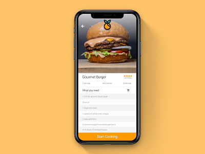 DailyUI #040 app dailyui design recipe app ui uiux ux