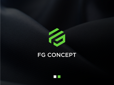 FG Concept Logo Design app branding clean flat icon logodesign minimal modern monogram simple vector