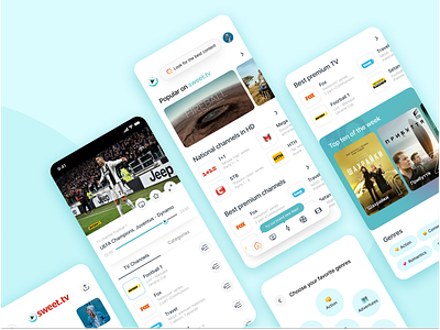 sweet.tv Application Concept app app concept app design application media tv ukraine