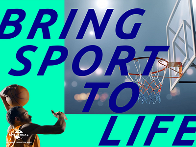 Universal Production Music basketball scene 🌎🏀💥 2d 3d animation basketball boom branding c4d design motion motion design rotoscope scene sport sports typography universal