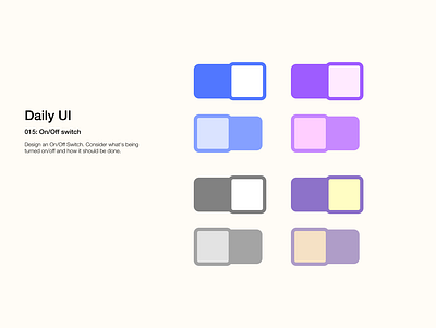Daily UI - 015 On/Off switch daily 100 challenge daily ui 015 dailyui dailyuichallenge design figma ui uidesign ux uxdesign