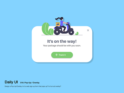 Daily UI - 016 Pop-up/overlay daily 100 challenge daily ui 016 dailyui dailyuichallenge design figma ui uidesign ux uxdesign