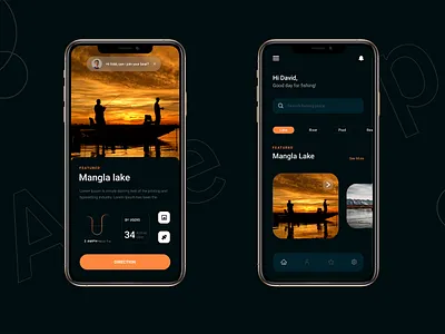 Mobile App application branding design mobile app typ ui ux vector