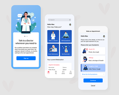 Tele-medicine app iOS design app app design apple health app illustration ios iphone medical medicine app mobile mobile app design mobile design mobile ui mobile ui design ui design uidesign uiux user interface design userinterface visual design