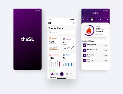 Fitness app - Ui design app app design fitness app graphic design mobile app design sport ui uidesign uiux workout
