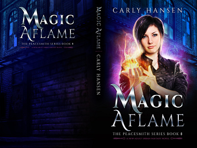 Magic Aflame Book Cover Design bookcoverdesign design digitalart fantasyart illustration photoart photomanipulation typography