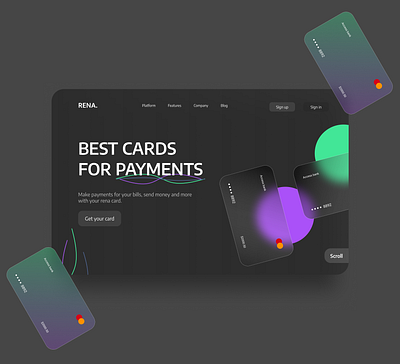 Fintech landing page credit card credit cards creditcard figma finance finance app financial fintech fintech app fintech branding glassmorphism modern webdesign website design