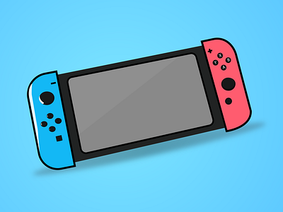 Nintendo flat illustration illustrator minimal vector