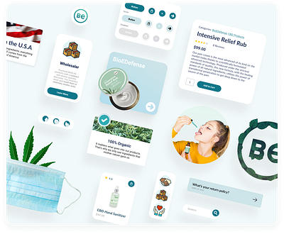 BioELife biotech brand identity branding cbd components design graphic design health and wellness organic pain relief ui user inteface ux webdesign