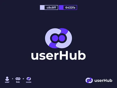 userHub Logo Design for Online Software Services abstract logo brand identity branding c letter logo creative logo hub link logo logo design branding logo designer logo symbol logodesign logomark logos logotype modern logo user userhub