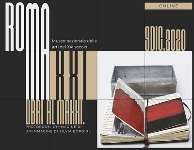 Art. MAXXI Museum. Roma. Poster creative design graphic minimal new tipography ui ux web