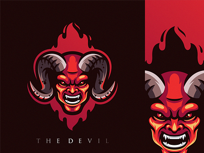 Devil logo design vector animal art brand branding character designs devil esport esports fire games horn ilustrator logo mascot masculine skull skull logo vector