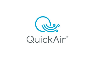 quickair air logo illustration logo logo design q letter logo vector