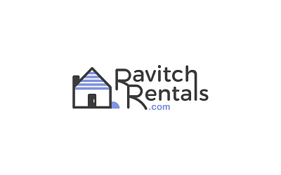 Ravitch Rentals house illustration house logo houses illustration logo logo design rentals logo vector