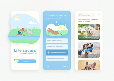 Smart Adoptions adoptions animals app cat design inspiration minimal mobile mobile app design mobile design ui uidesign ux uxdesign