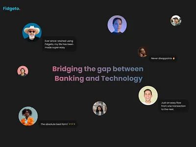 Fidgeto. branding clean colorful dailyuichallenge design minimal ui ux web