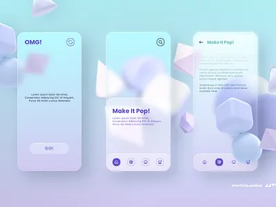 Glassmorphism - trend for 2021 #glass 2021 app design figma freebies glass glassmorphism minimalist neumorphic soft temple trends ui