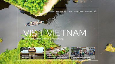 Visit Vietnam Website Design asia design travel ui vietnam visit website design