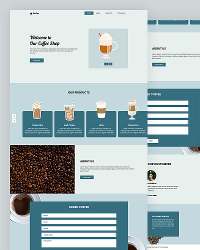 Risecup bootstrap business coffee css food html5 responsive restaurant shop template