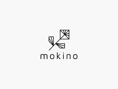 mokino clean flower icon lineart logo minimal modern nature simple